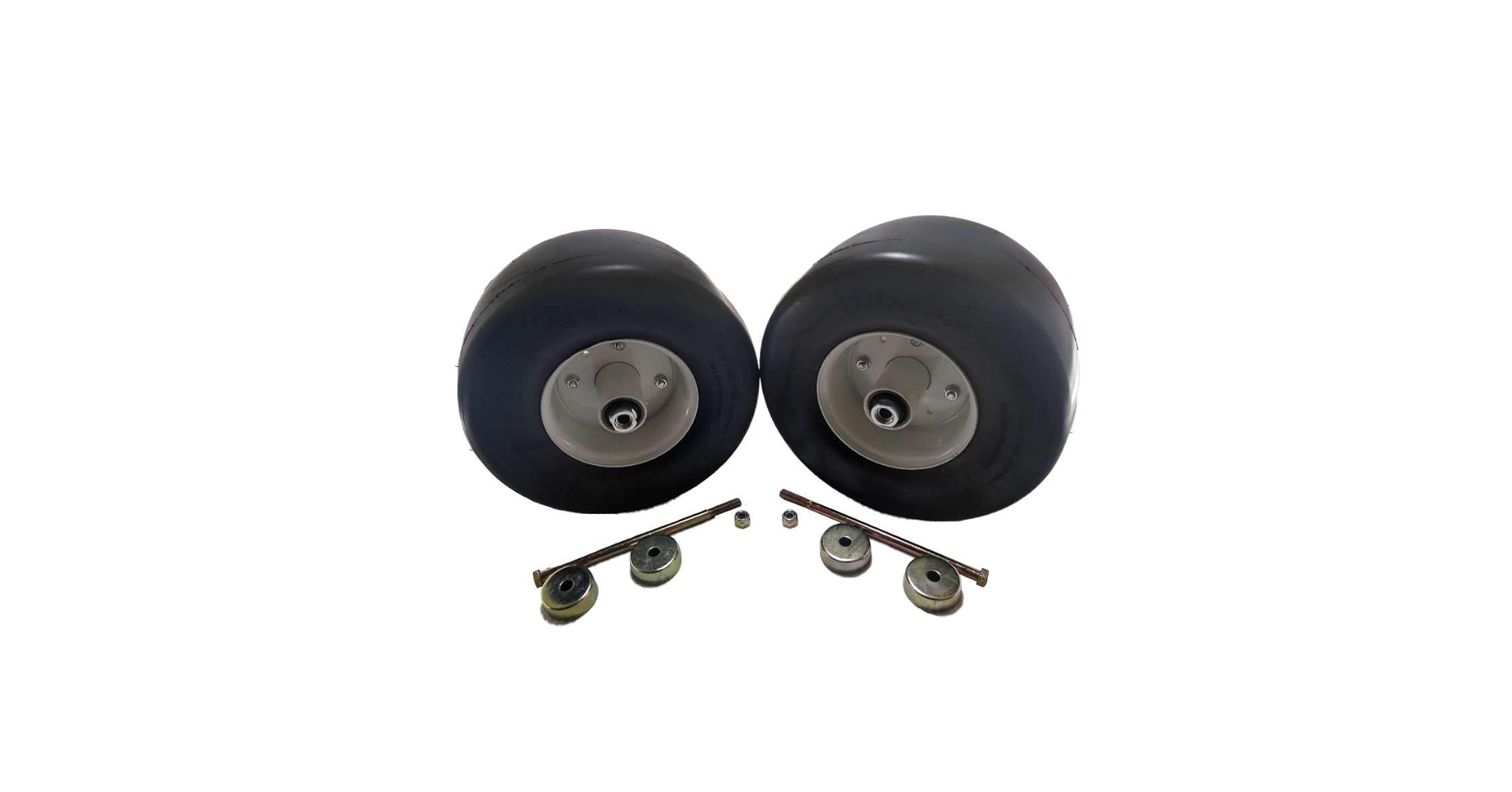 Amazon.com: 2 No Flat White Rim 13X6.5X6 Solid Tires Replace